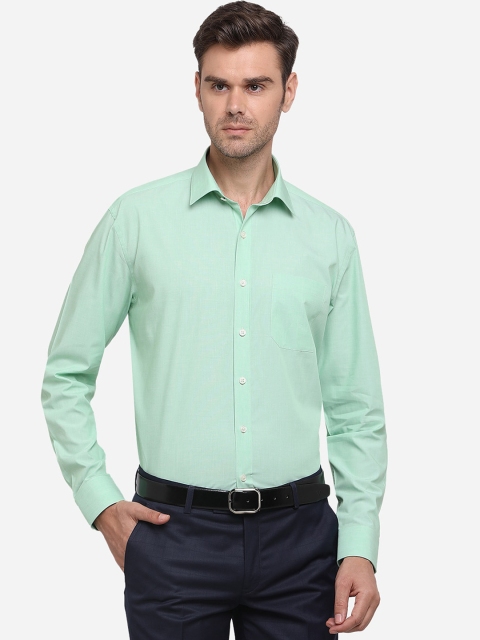 

JADE BLUE Men Green Regular Fit Solid Casual Shirt