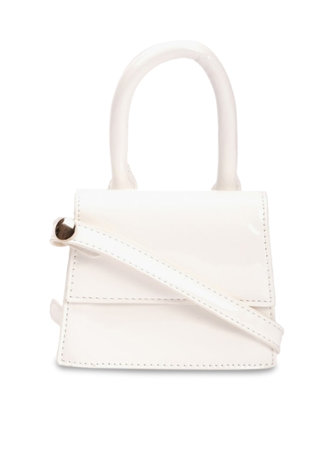 

FOREVER 21 White Solid Satchel