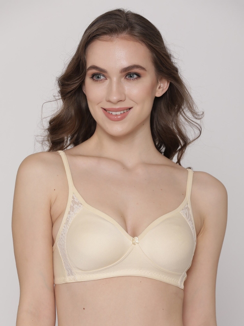 

Kalyani Beige Lace Non-Wired Non Padded Everyday Bra 100025