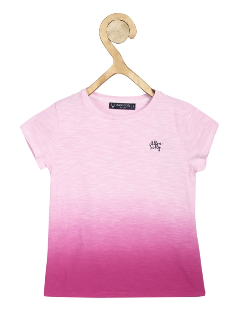 

Allen Solly Junior Girls Pink Dyed Round Neck T-shirt