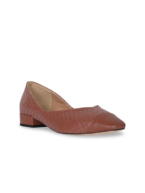 

GIRL EXCUSE Women Brown Textured Pumps