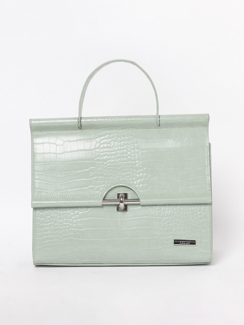 

CODE by Lifestyle Green Textured Satchel Bag