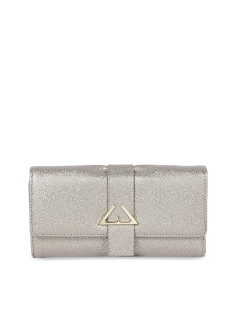 

Ginger by Lifestyle Women Grey Solid Envelope Wallet