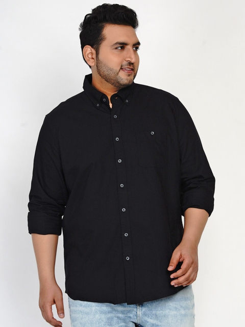 

Santonio Men Black Regular Fit Solid Casual Shirt