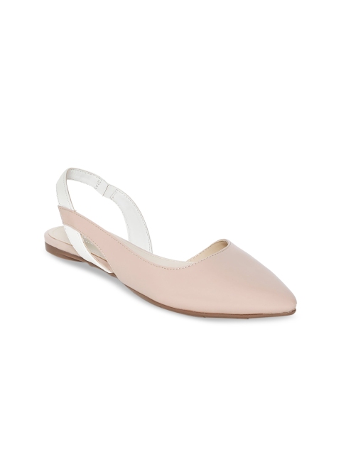 

Mode by Red Tape Women Nude-Coloured Solid Mules