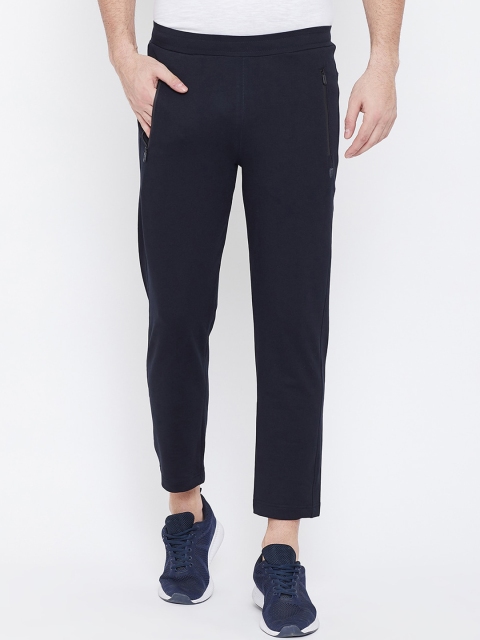 

Okane Men Navy Blue Solid Track Pants