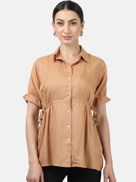 

Monte Carlo Khaki Shirt Style Top