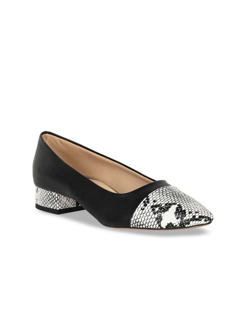 

GIRL EXCUSE Women Black Printed Pumps