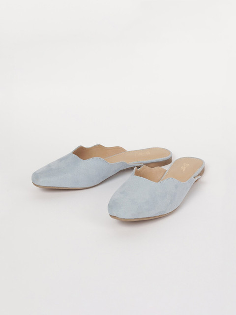 

Ginger by Lifestyle Women Navy Blue Solid PU Mules
