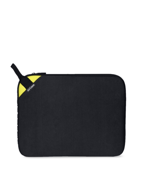 

AirCase Unisex Black & Yellow Solid Laptop Sleeve