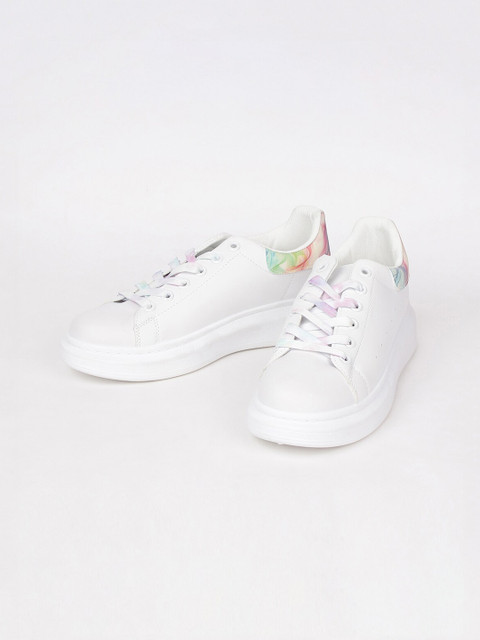 

Ginger by Lifestyle Women White Printed Sneakers