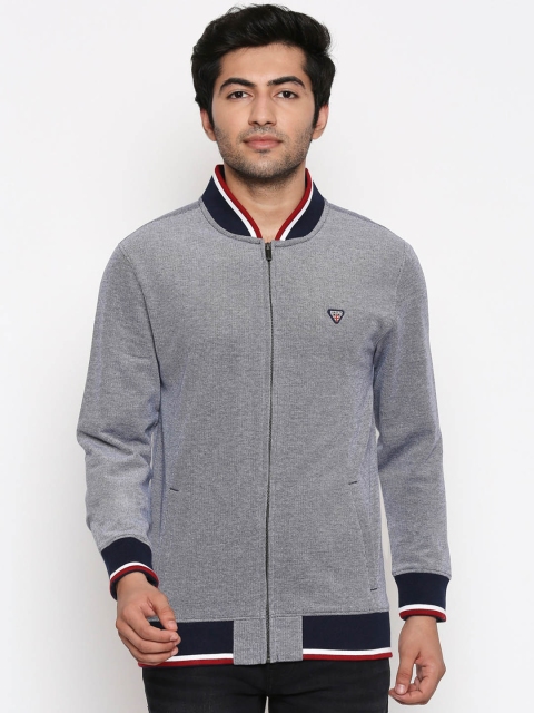 

BYFORD by Pantaloons Men Navy Blue Solid Sweatshirt
