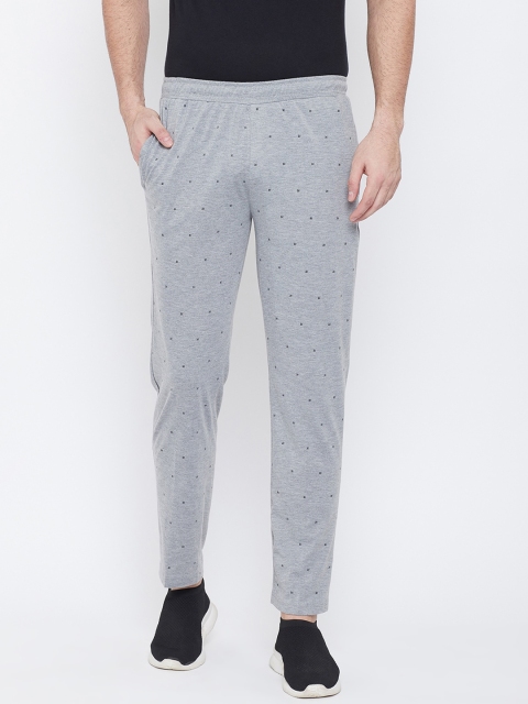 

Okane Men Grey Solid Track Pants