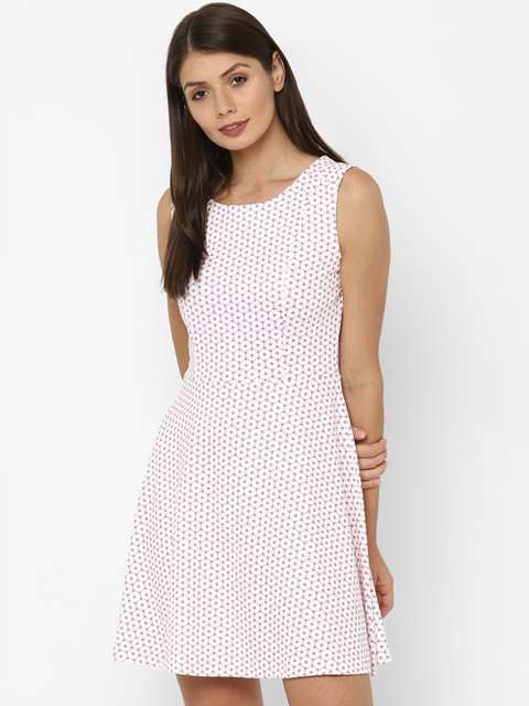

Allen Solly Woman Women White Printed A-Line Dress