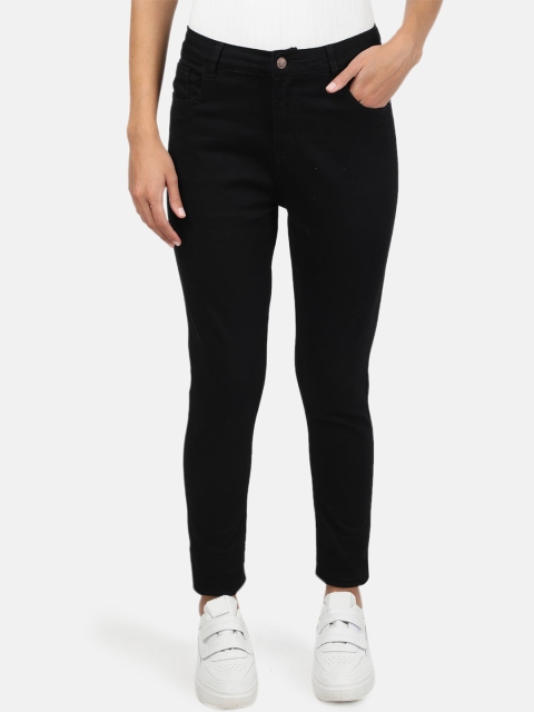 

Monte Carlo Women Black Slim Fit Mid-Rise Clean Look Jeans