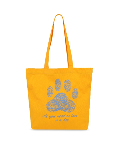 

Vivinkaa Yellow Printed Tote Bag
