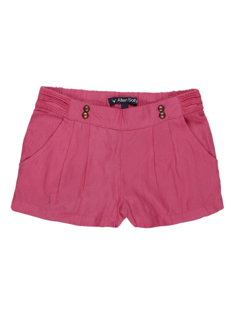 

Allen Solly Junior Girls Pink Solid Regular Fit Hot Pants