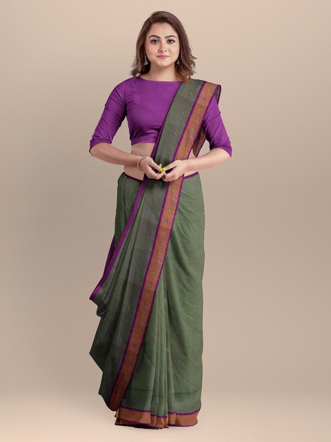 

APCO Green Pure Cotton Printed Venkatgiri Saree