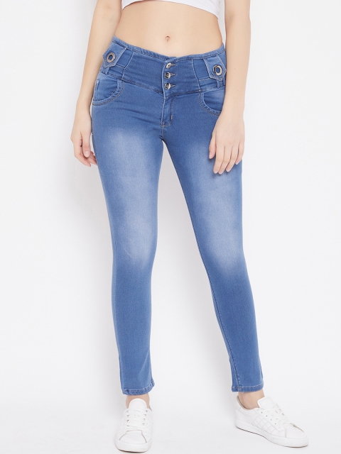 

Purple Feather Women Blue Skinny Fit Stretchable Jeans