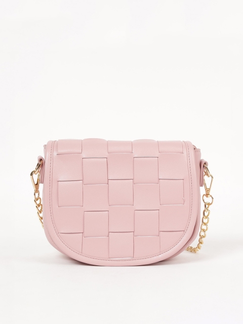 

CODE by Lifestyle Pink Textured Sling Bag