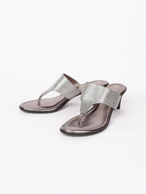 

Melange by Lifestyle Women Grey Textured Block Heels