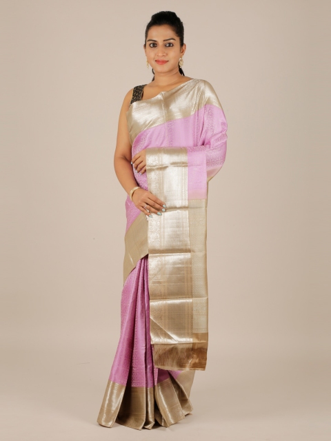 

Pothys Lavender Pure Silk Woven Design Kanjeevaram Saree
