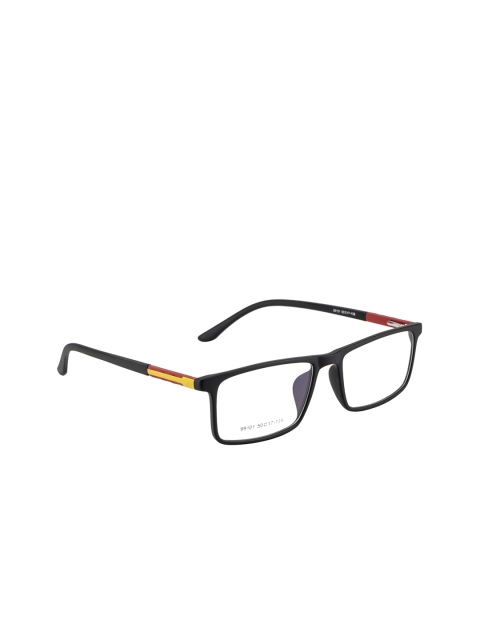 

Gold Berg Unisex Black & Red Solid Full Rim Rectangle Frames GB-99101_M.BLK