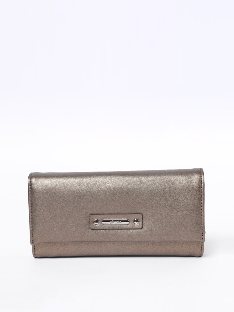 

Ginger by Lifestyle Women Grey Solid Three Fold Wallet