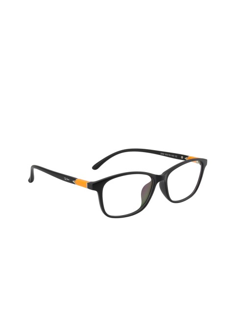 

Ted Smith Unisex Black & Yellow Solid Full Rim Wayfarer Frames TS-J2002_C2