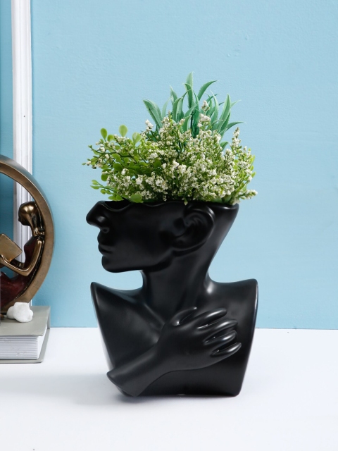 

TAYHAA Black Human Figurine Ceramic Vase