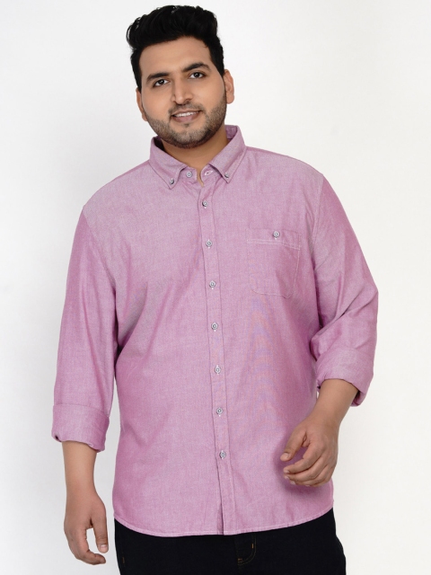 

Santonio Men Pink Regular Fit Solid Plus Size Cotton Casual Shirt