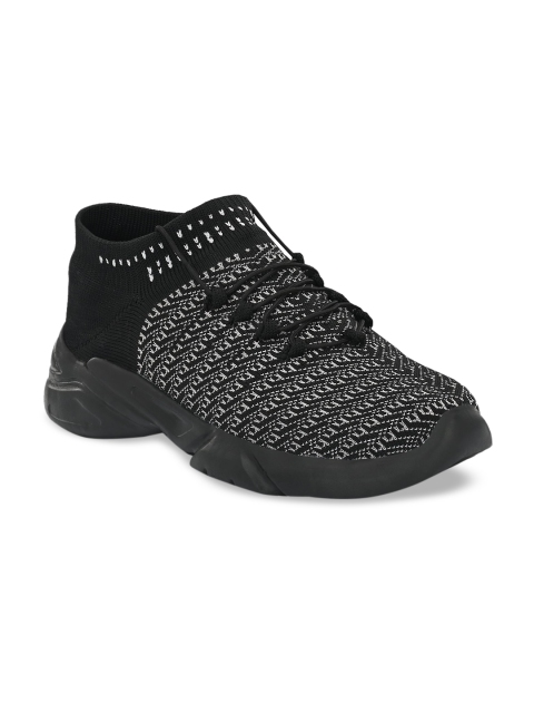 

MENGLER Men Black Walking Shoes