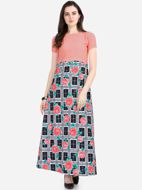 

Florence Women Multicoloured Floral Printed Maxi Dress, Multi