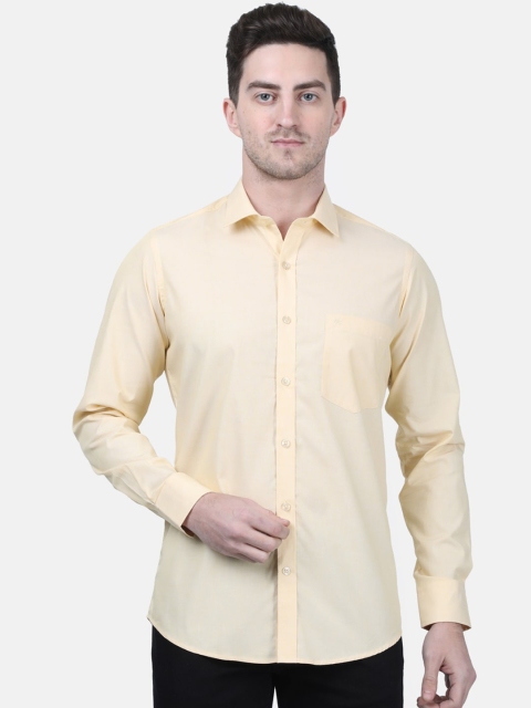 

Monte Carlo Men Yellow Regular Fit Solid Casual Shirt