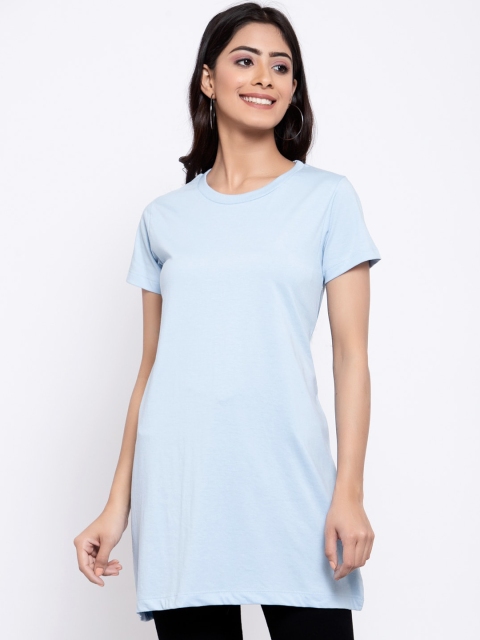 

Kalt Women Blue Solid Tunic