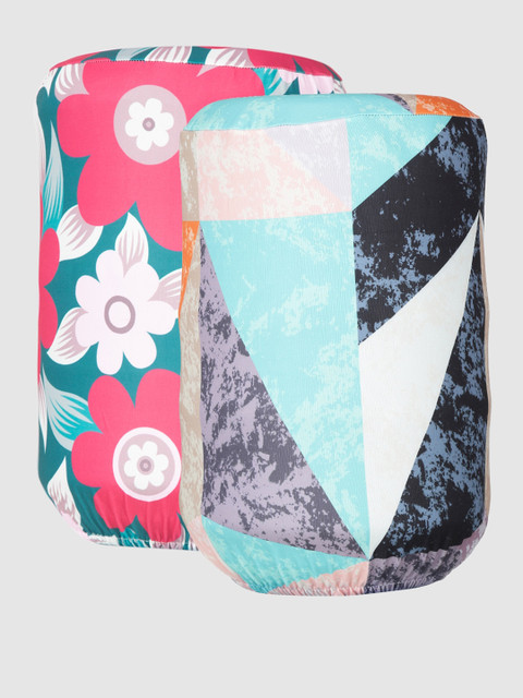 

Cortina Set Of 2 Printed Water Dispenser Covers, Pink