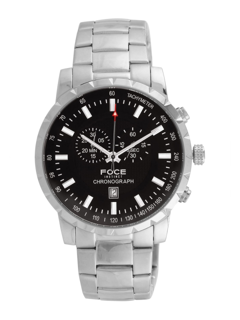 

FOCE Men Black Analogue Watch