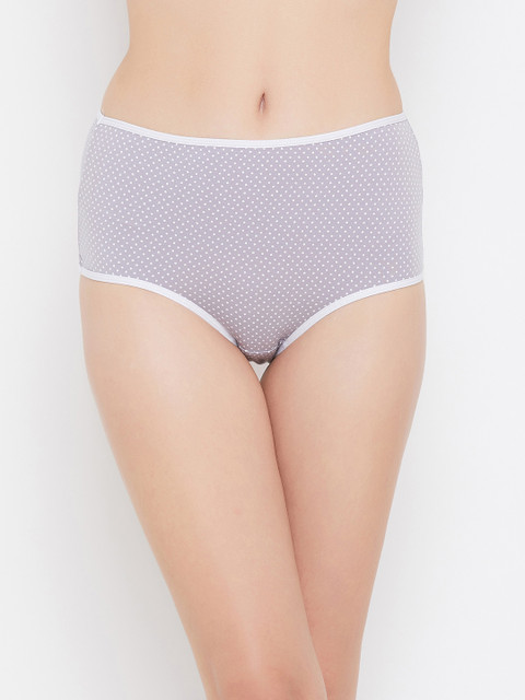 

Clovia Women Purple & White Printed Hipster Briefs PN3170F123