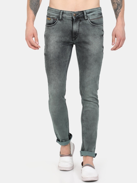

VUDU Men Grey Slim Fit Mid-Rise Stretchable Clean Look Jeans