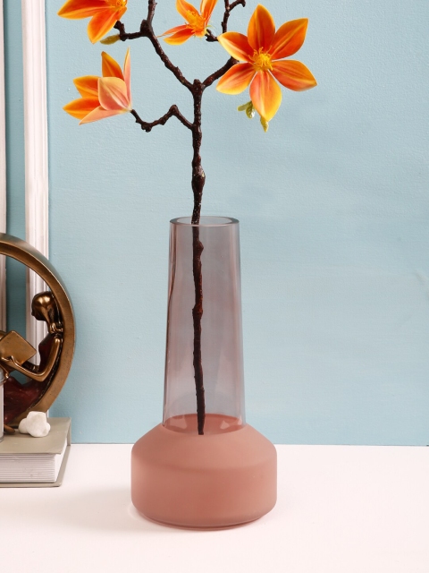 

TAYHAA Rust-Red Solid Handcrafted Flower Vase