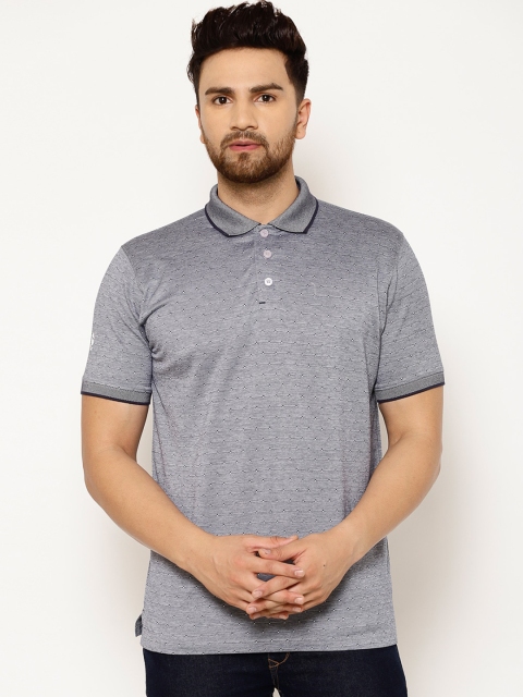 

EPPE Men Grey Solid Polo Collar T-shirt