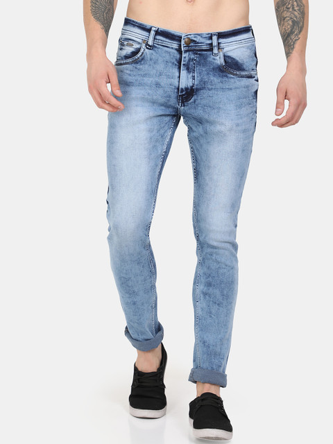 

VUDU Men Blue Slim Fit Mid-Rise Clean Look Jeans