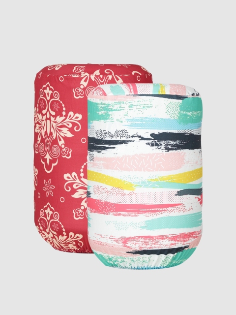 

Cortina Set Of 2 Printed Water Dispenser Cover, Red