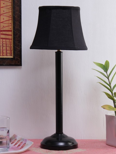 

Devansh Black Solid Traditional Table Lamp with Shade