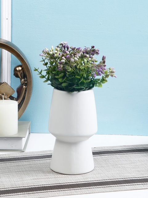 

TAYHAA White Solid Ceramic Flower Vase