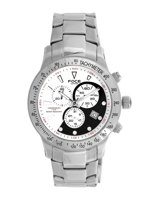 

FOCE Men White & Black Analogue Watch FMW809GSM