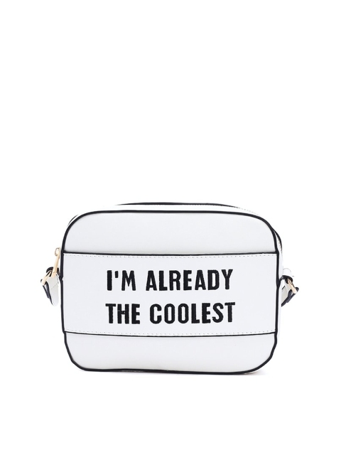 

FOREVER 21 White Printed Sling Bag