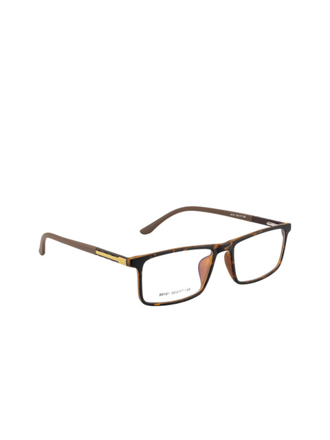 

Gold Berg Unisex Brown & Orange Tortoise Shell Full Rim Rectangle Frames