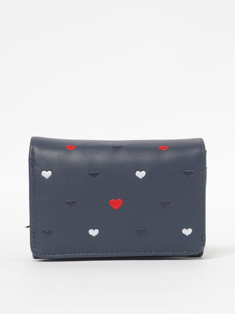 

Ginger by Lifestyle Women Navy Blue & Red Woven Design Envelope