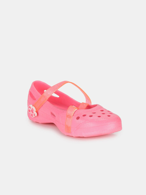

The Childrens Place Girls Pink Solid Ballerinas